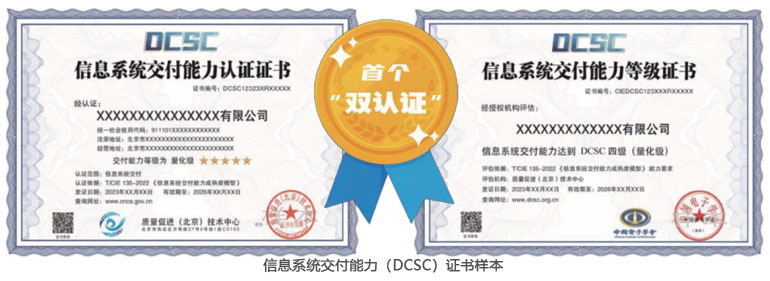 信息系统交付能力成熟度模型（DCSC）